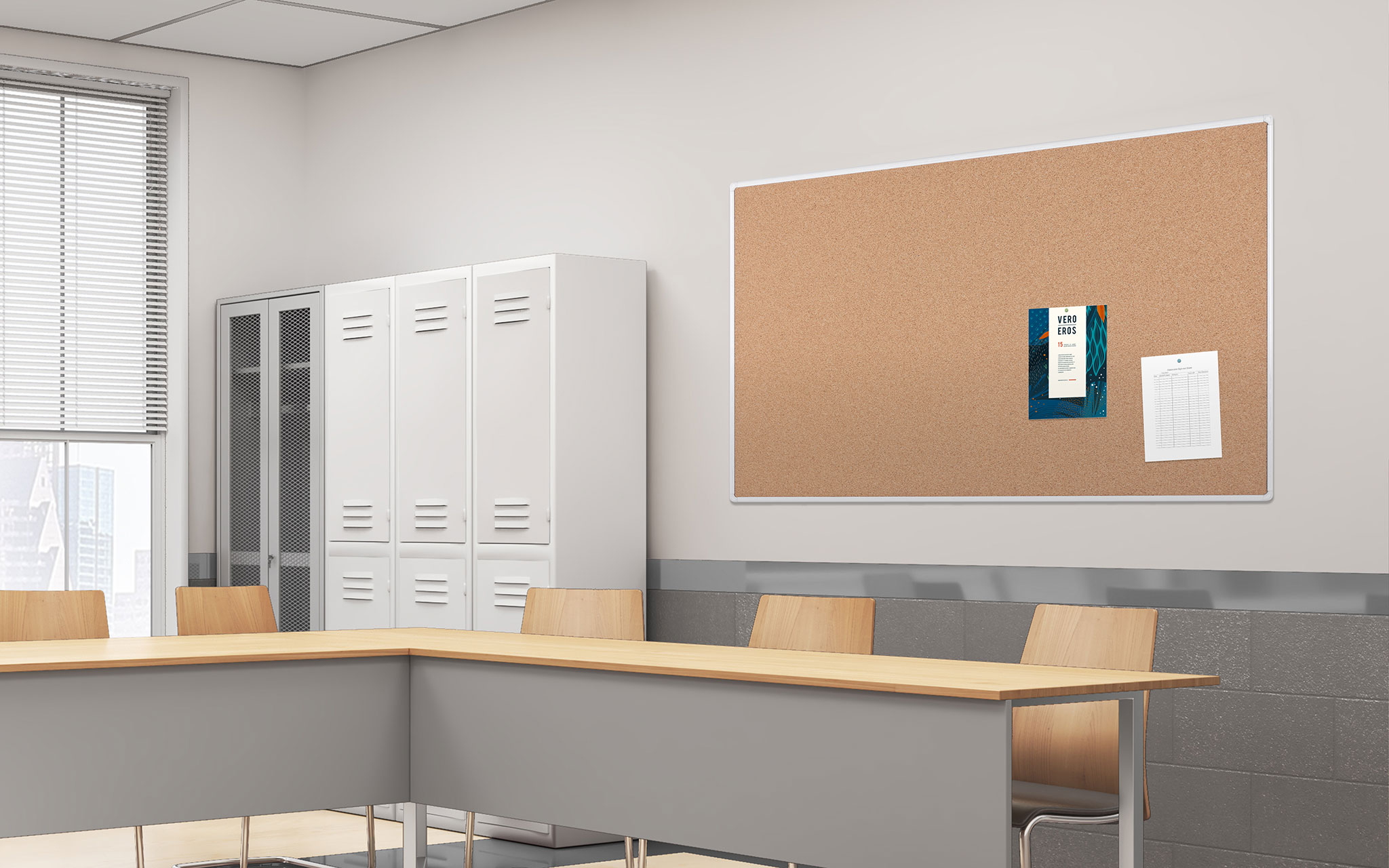 Antimicrobial Cork Board