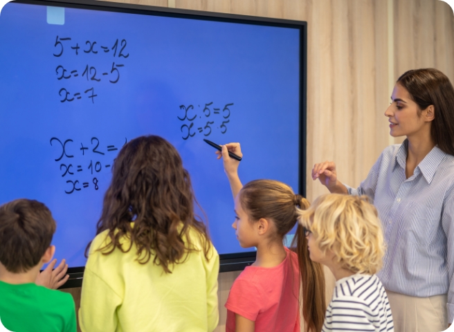 Interactive Flat Panel Background