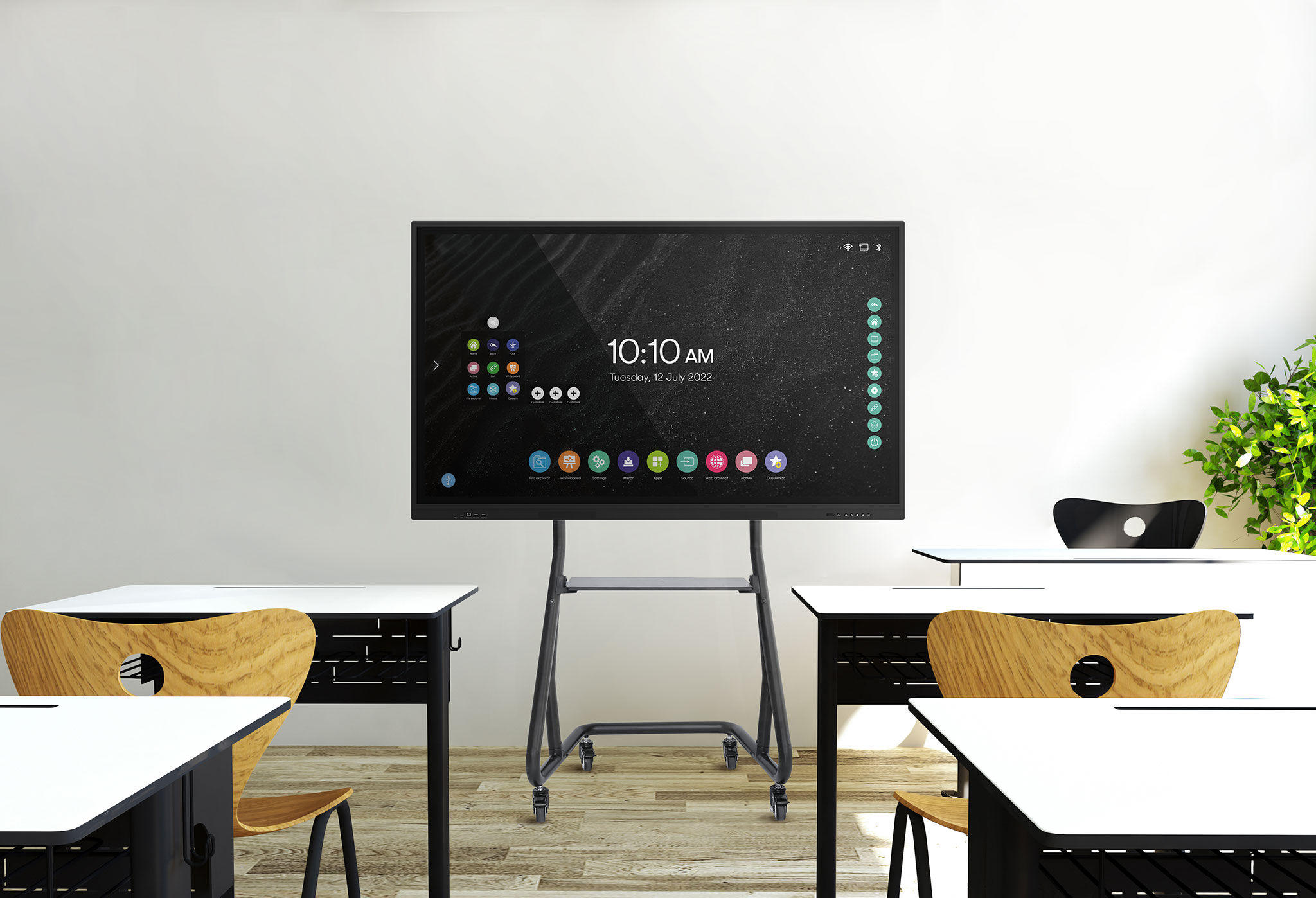 Helpo Mobile Stand with Shelf